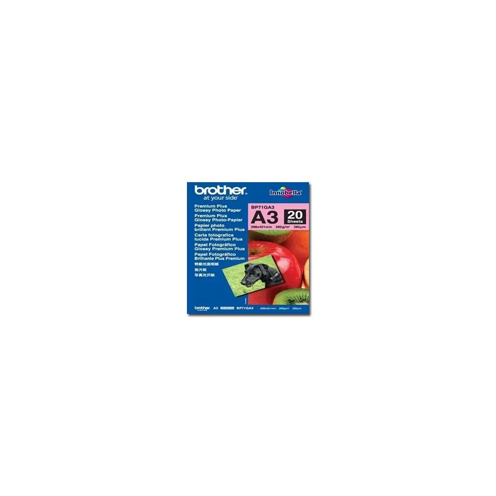 Obrázek produktu Brother fotopapír A3 lesklý, 20 listů, 260g