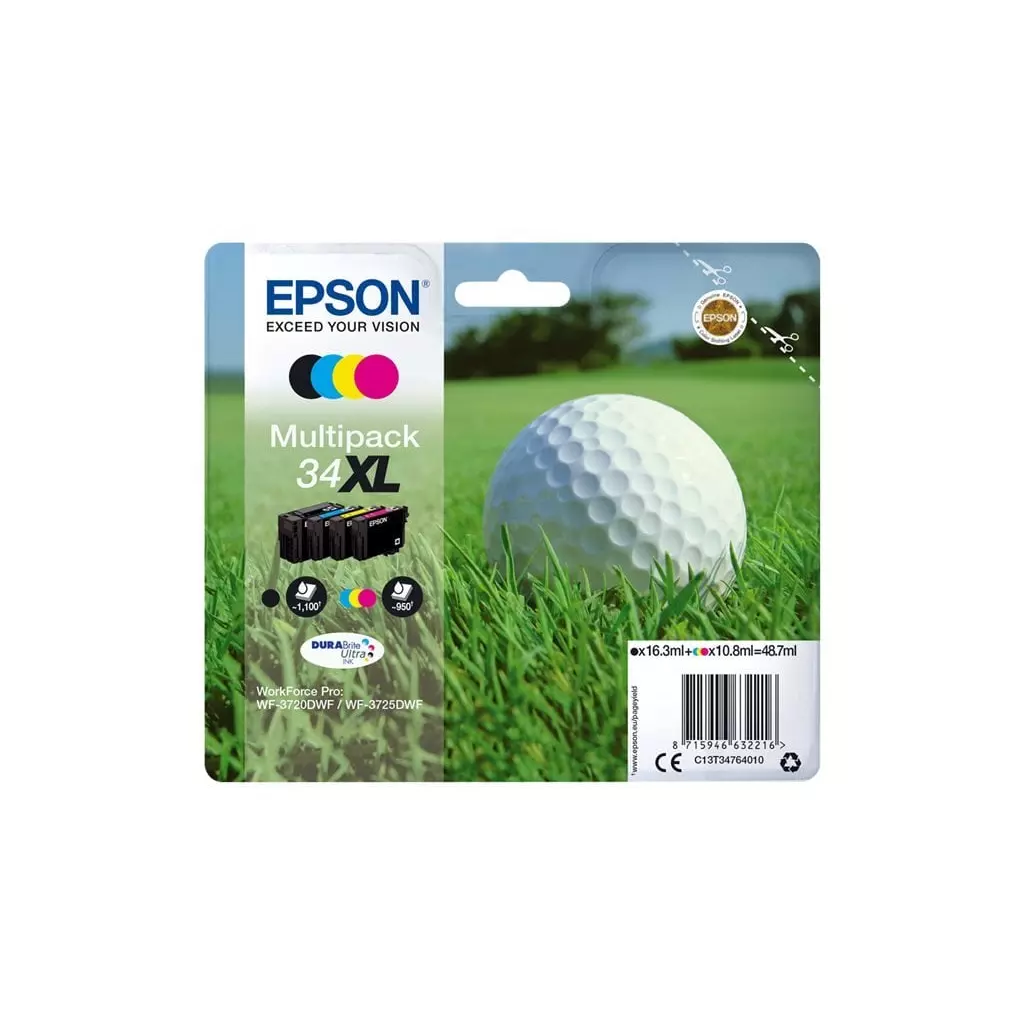 Obrázek produktu Epson Multipack 34XL DURABrite Ultra Ink T3476 - originální - černá/black