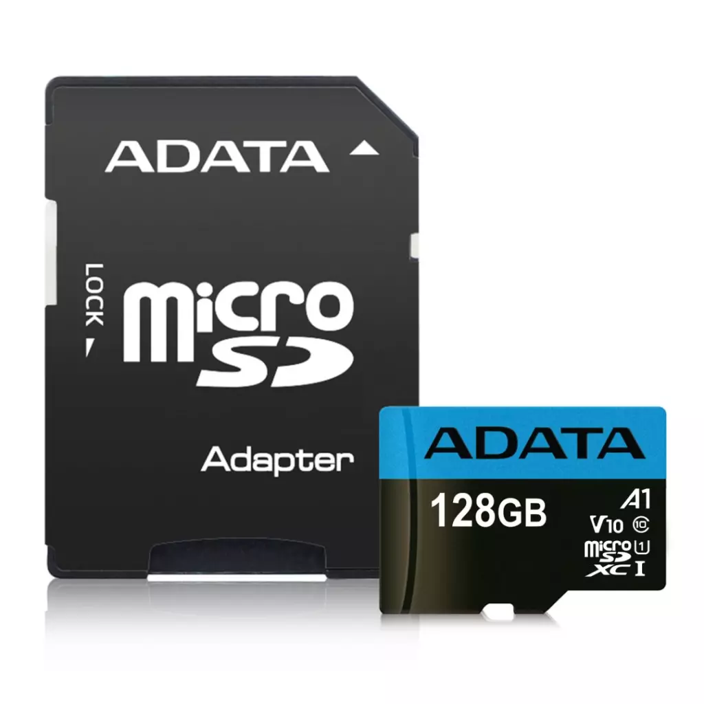 Obrázek produktu ADATA Premier microSDXC 128GB UHS-I Class10 A1 85/25MB/s + SD adaptér