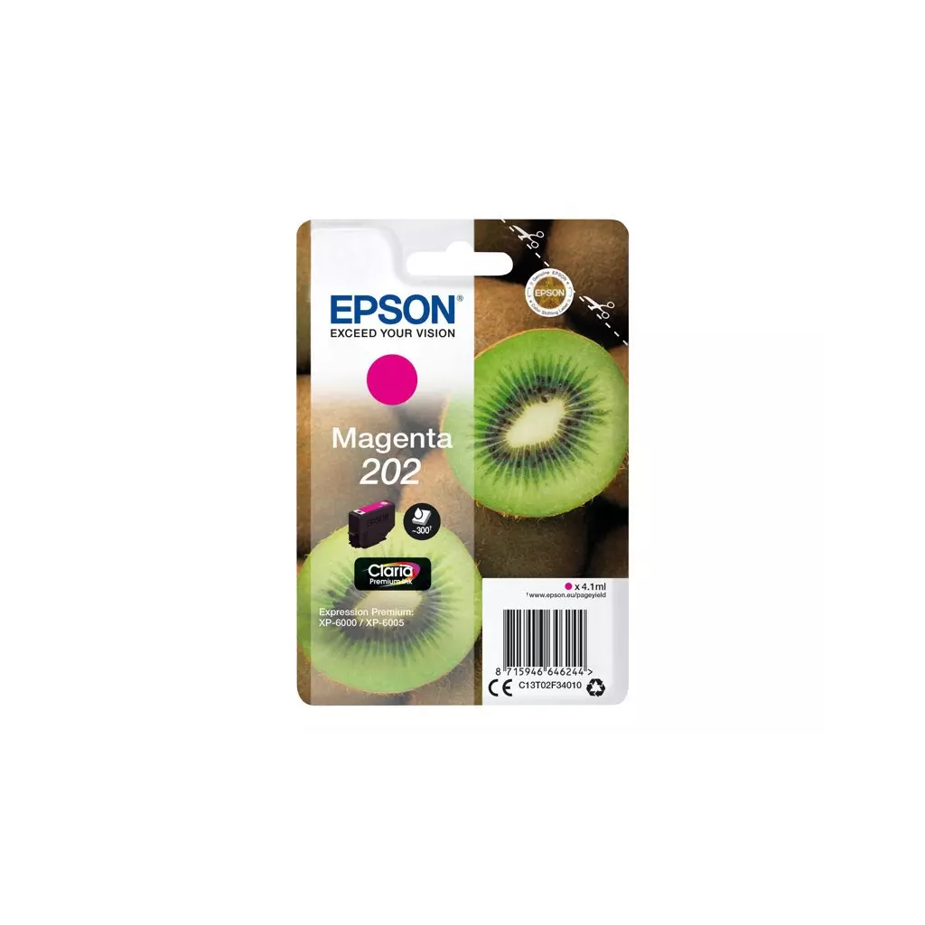 Obrázek produktu Epson 202 Magenta, purpurová - originální - purpurová/magenta