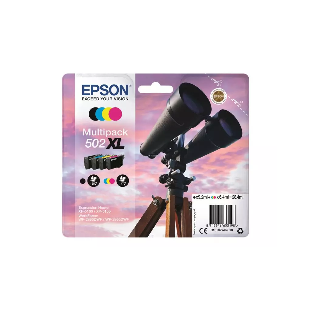Obrázek produktu Epson 502XL Multipack - originál - žlutá/yellow