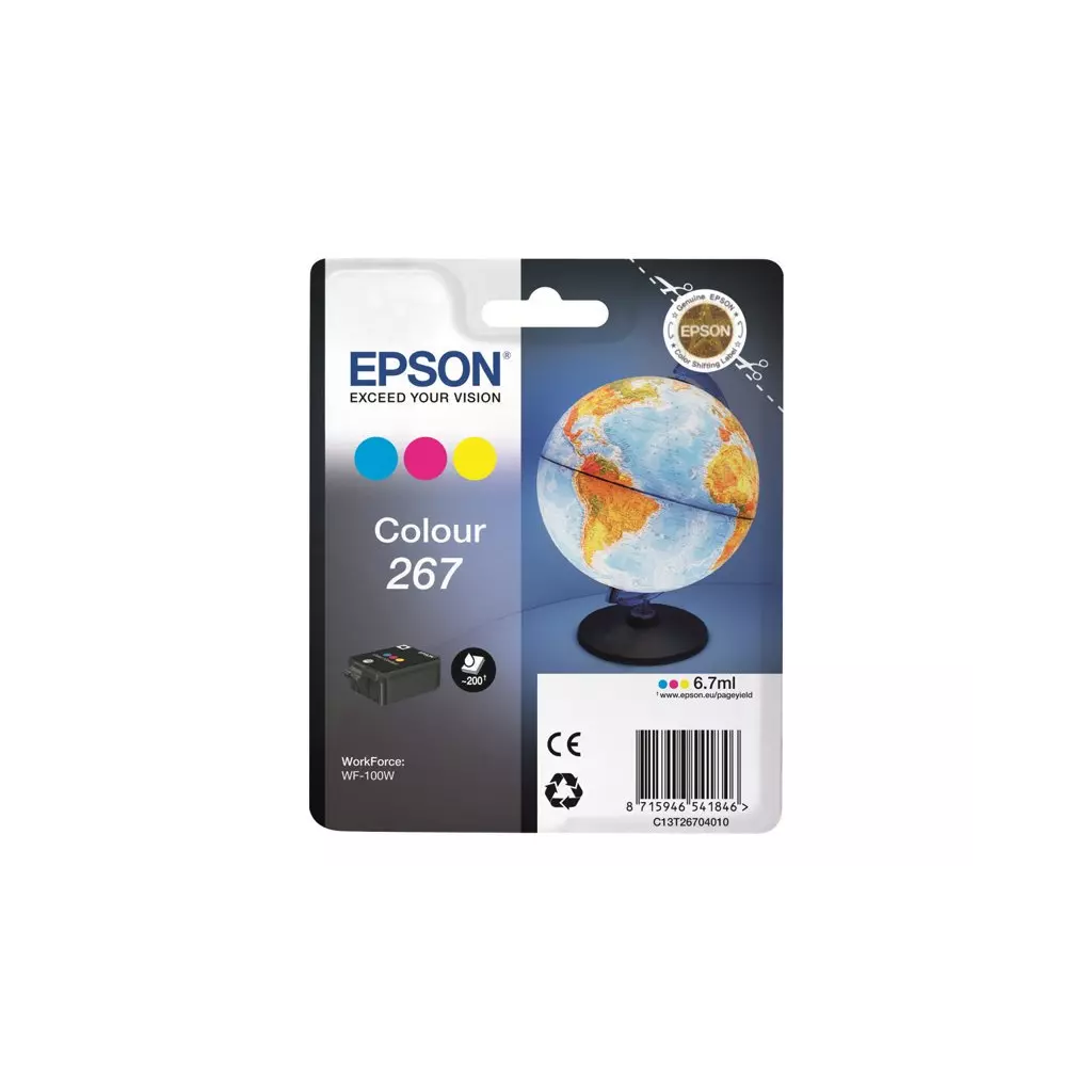 Obrázek produktu Epson Singlepack Colour 267 inkoustová cartridge barevná - originál