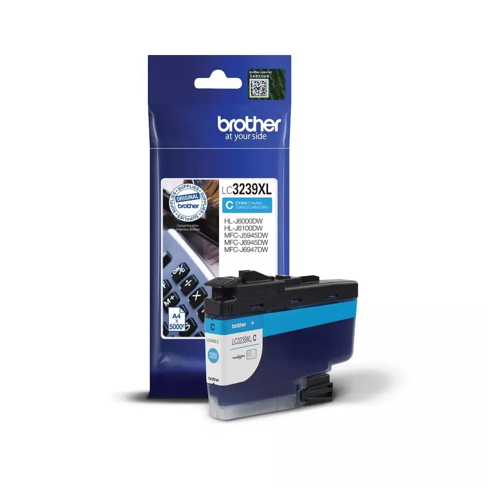 Obrázek produktu Brother inkoust LC-3239XLC azurový (5000 stran) - originální - azurová/cyan