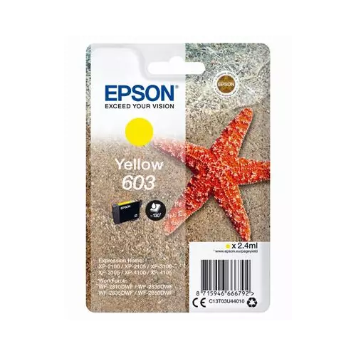 obrázek produktu Epson 603 Yellow, žlutá - originální - žlutá/yellow