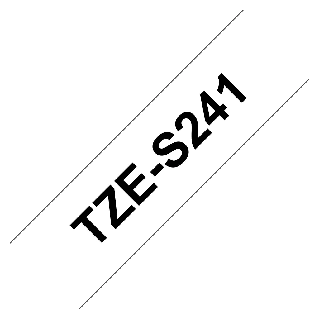 Obrázek produktu Brother TZE-S241, bílá / černá (18mm, laminovaná)