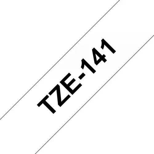 obrázek produktu Brother TZ-141, průsvitná / černá (18mm, laminovaná)