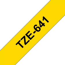 obrázek produktu Brother TZ-641, žlutá / černá (18mm, laminovaná)