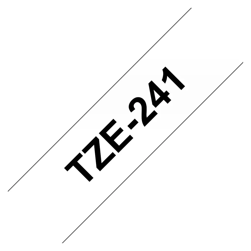 Obrázek produktu Brother TZe-241, bílá / černá (18mm, laminovaná)