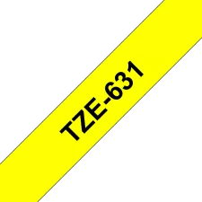 obrázek produktu Brother TZ-631, žlutá / černá (12mm, laminovaná)