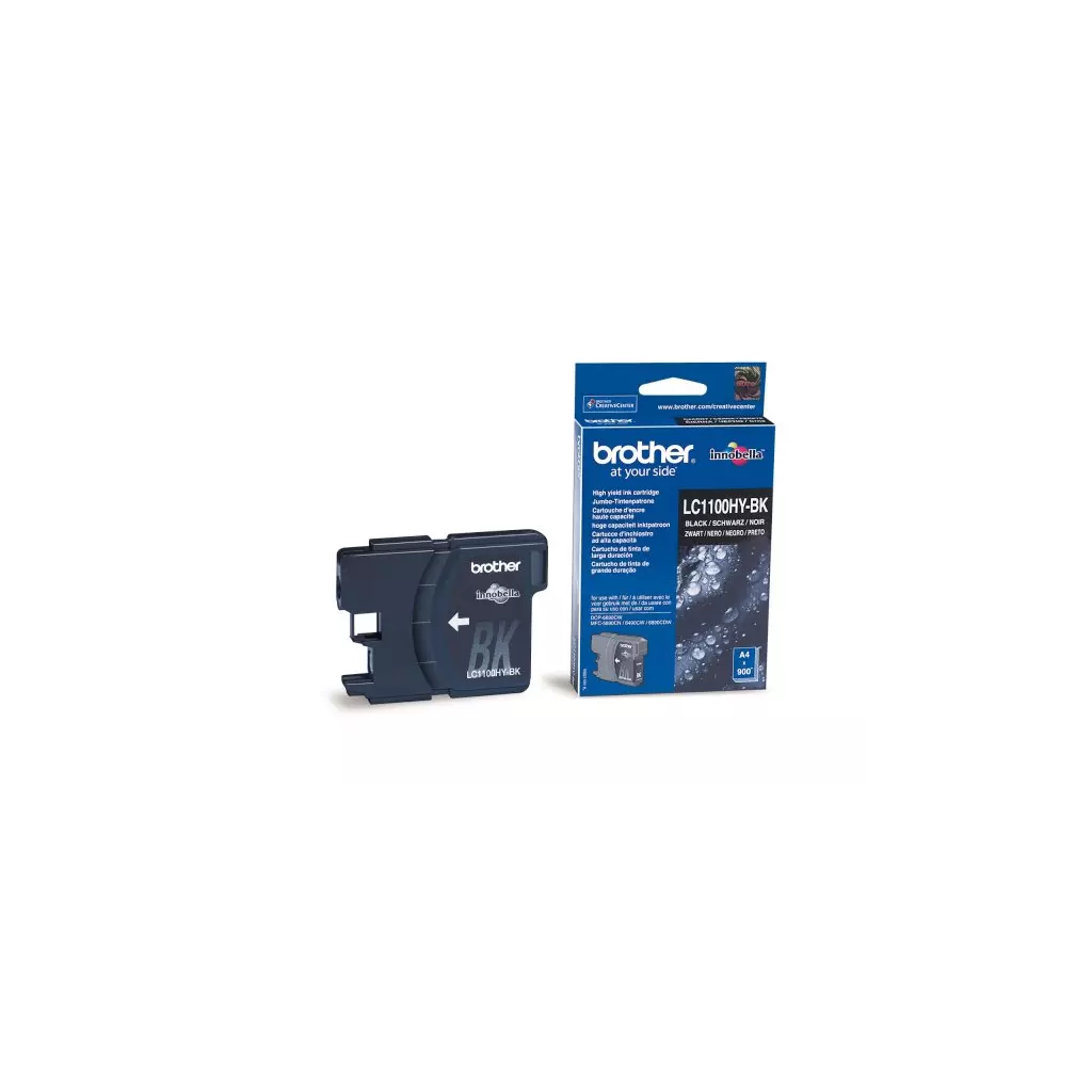Obrázek produktu Brother inkoust LC-1100HY-Bk, black (900 stran) - originální - černá/black