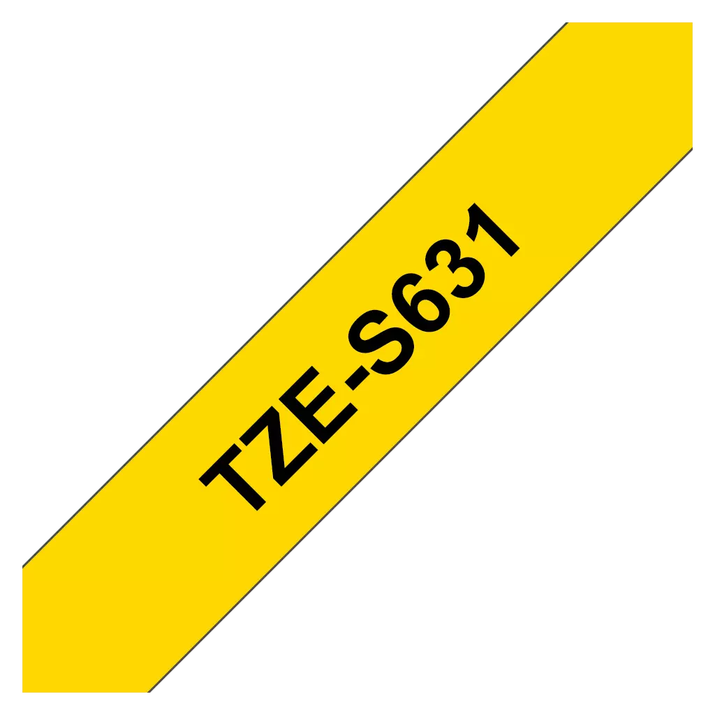 Obrázek produktu Brother TZe-S631 žlutá / černá (12mm,lamin.,extr. adhez.)