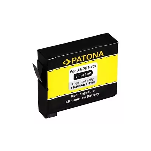 obrázek produktu Patona PT1235 - GoPro Hero 4 AHDBT-401 1160mAh Li-Ion