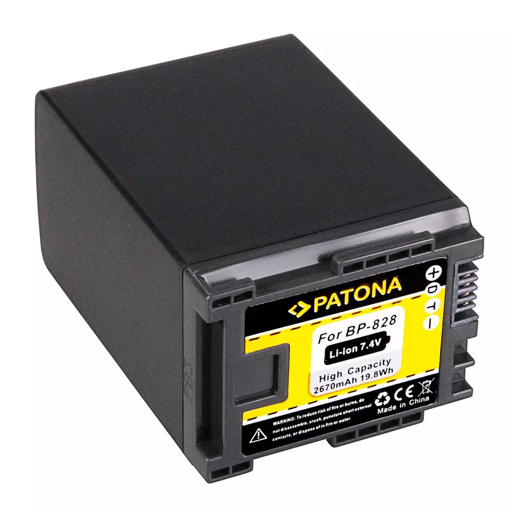 Obrázek produktu Patona PT1195 - Canon BP-828 2670mAh Li-Ion