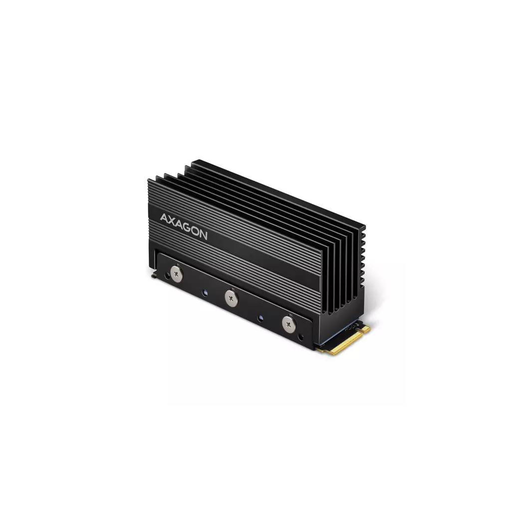 Obrázek produktu AXAGON CLR-M2XL, hliníkový pasivní chladič pro oboustranný M.2 SSD disk, výška 36 mm