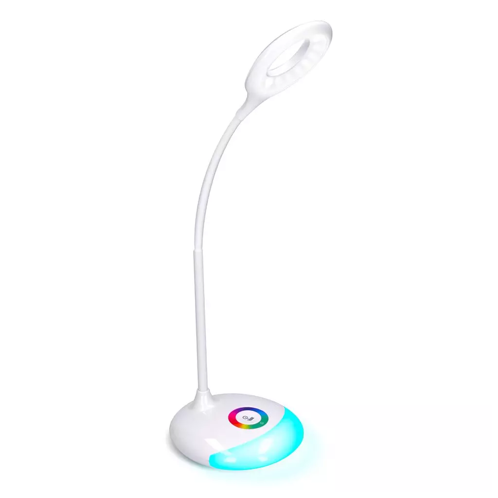 Obrázek produktu Solight LED stolní lampička nabíjecí, 5W, RGB podsvícení, stmívatelná, USB napájení