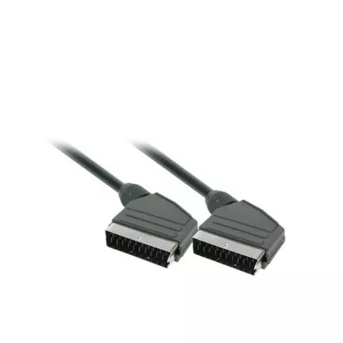 obrázek produktu Solight SCART kabel, SCART konektor - SCART konektor, 21pin, 1,5m, průměr 8mm, sáček
