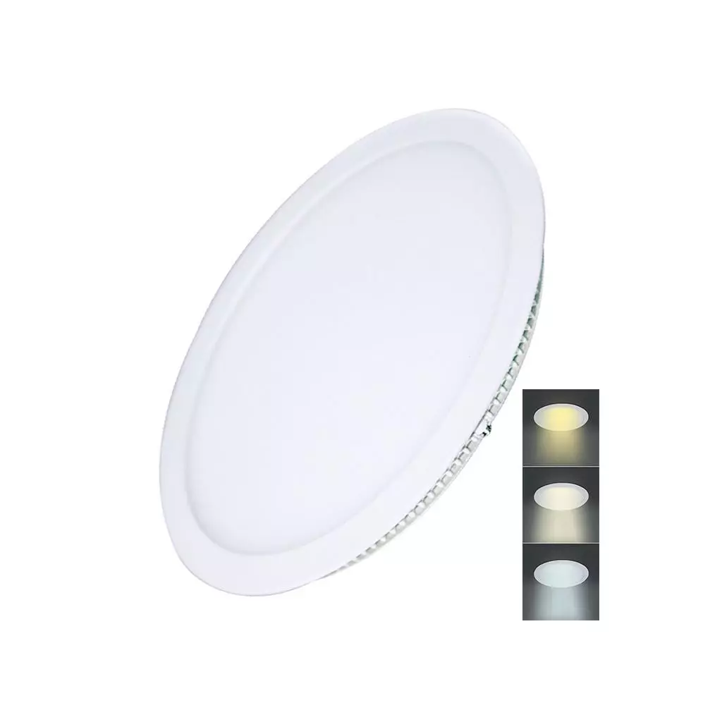 Obrázek produktu Solight LED mini panel CCT, podhledový, 24W, 1800lm, 3000K, 4000K, 6000K, kulatý