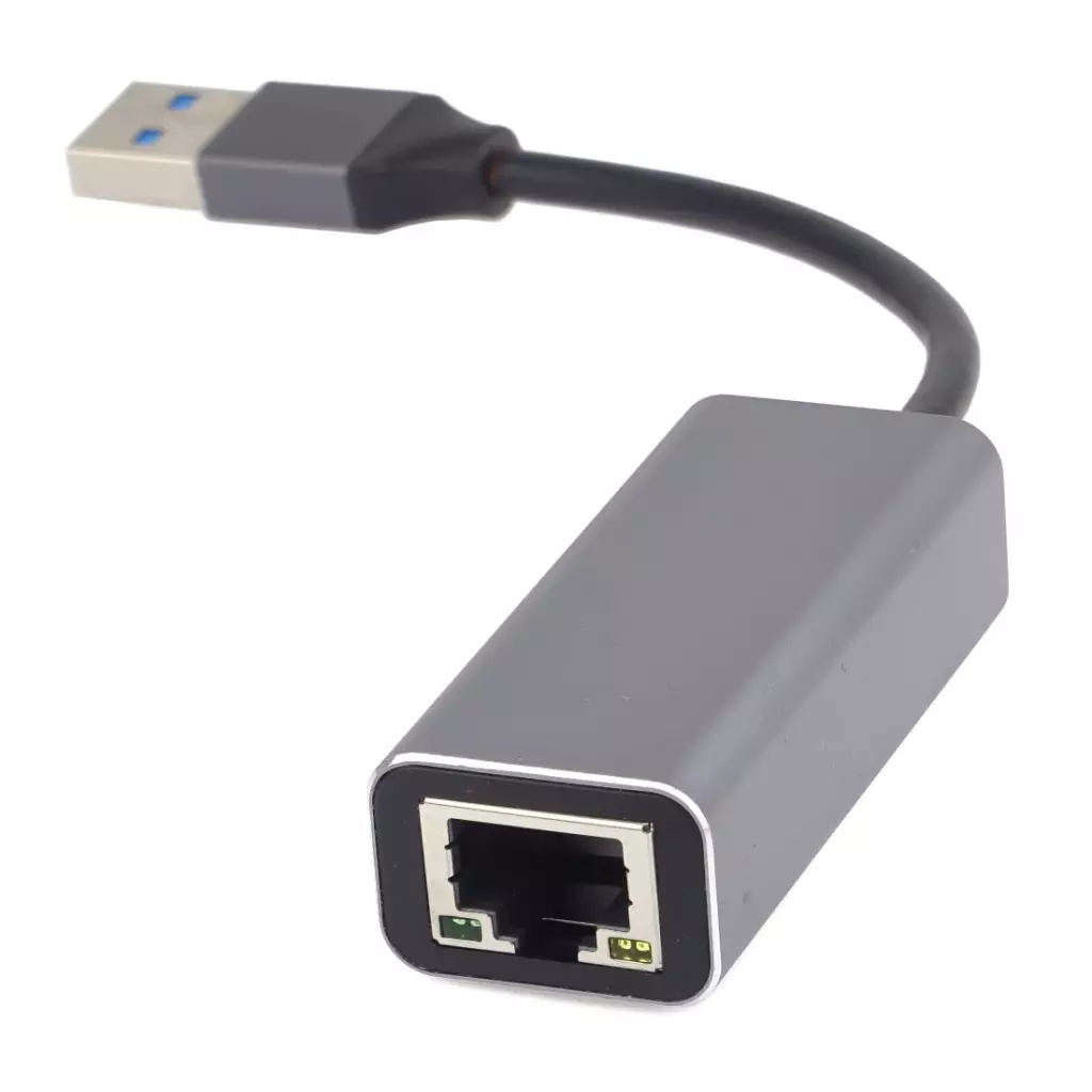 Obrázek produktu PremiumCord adaptér USB3.0 -> LAN RJ45 ETHERNET 10/100/1000 MBIT Aluminium