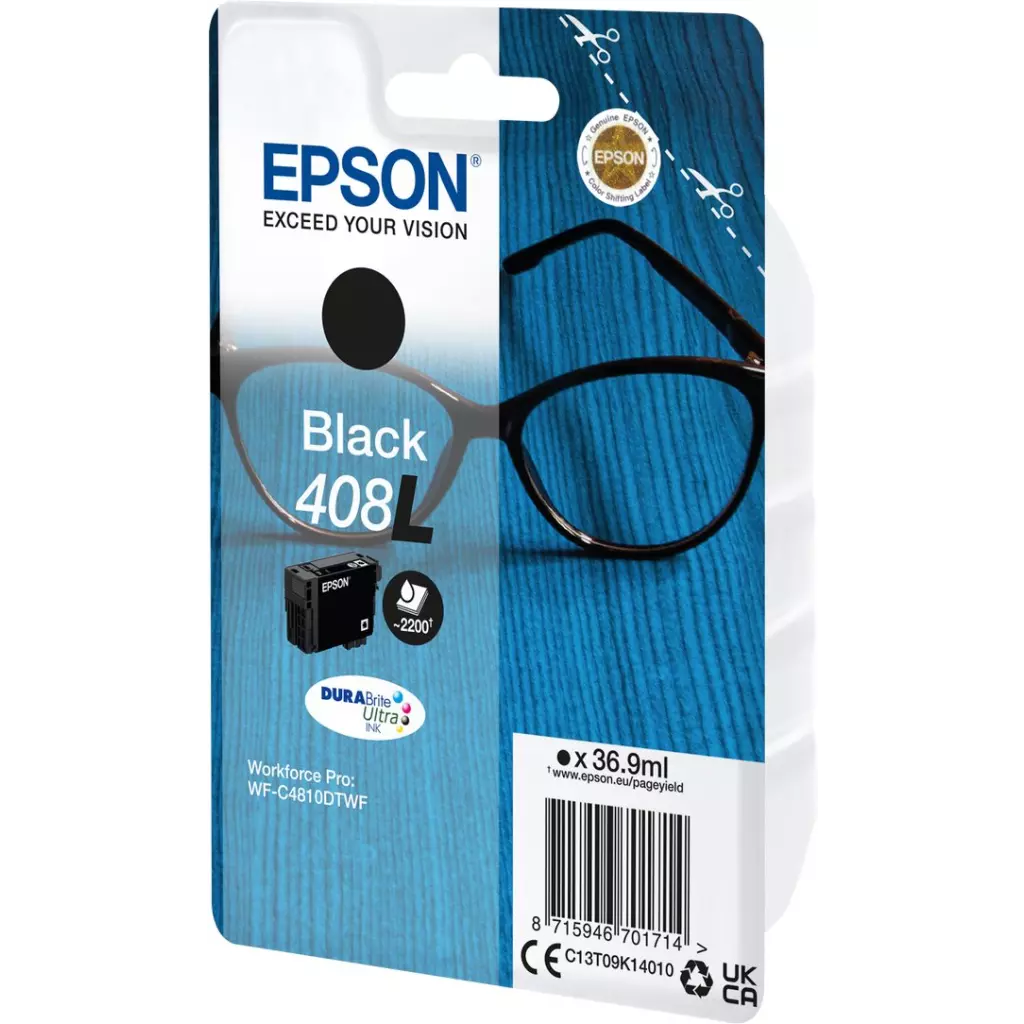 Obrázek produktu Epson 408L - černá - originál - inkoustová cartridge - černá/black