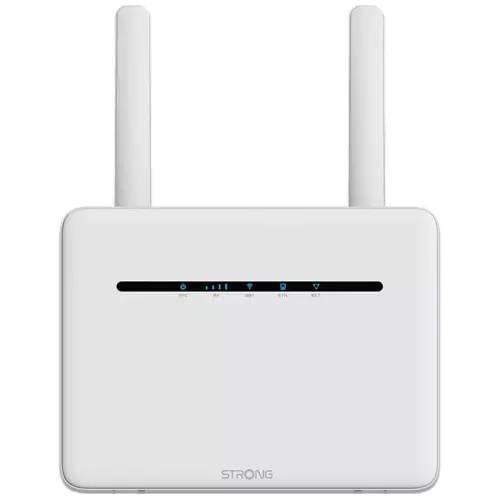 obrázek produktu Strong 4G+ LTE router 1200/ Wi-Fi standard 802.11a/b/g/n/ac/ 1200 Mbit/s/ 2,4GHz a 5GHz/ 4x LAN/ 1x SIM/ bílý - bílá