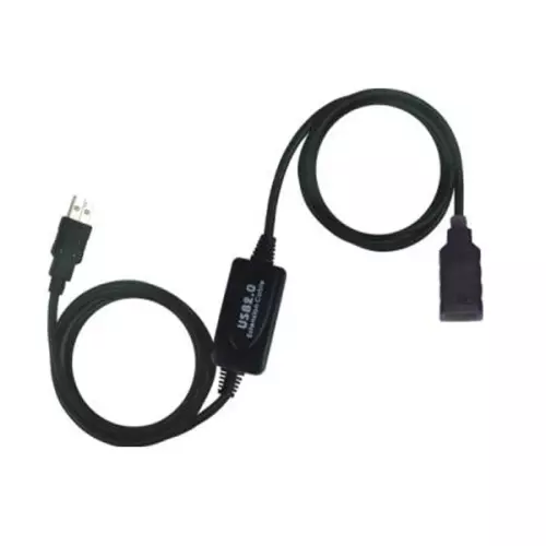obrázek produktu PremiumCord USB 2.0 repeater a prodlužovací kabel A/M-A/F 10m - černá