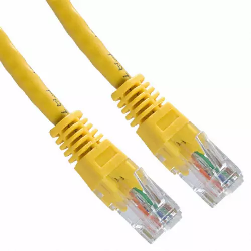obrázek produktu DATACOM Patch cord UTP CAT5E 5m žlutý - žlutá
