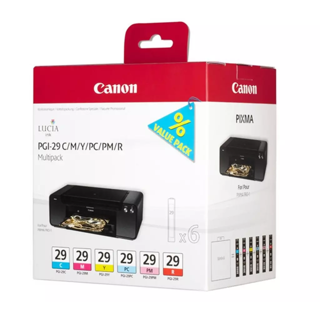 Obrázek produktu Canon PGI-29 CMY/PC/PM/R Multi pack - žlutá/yellow