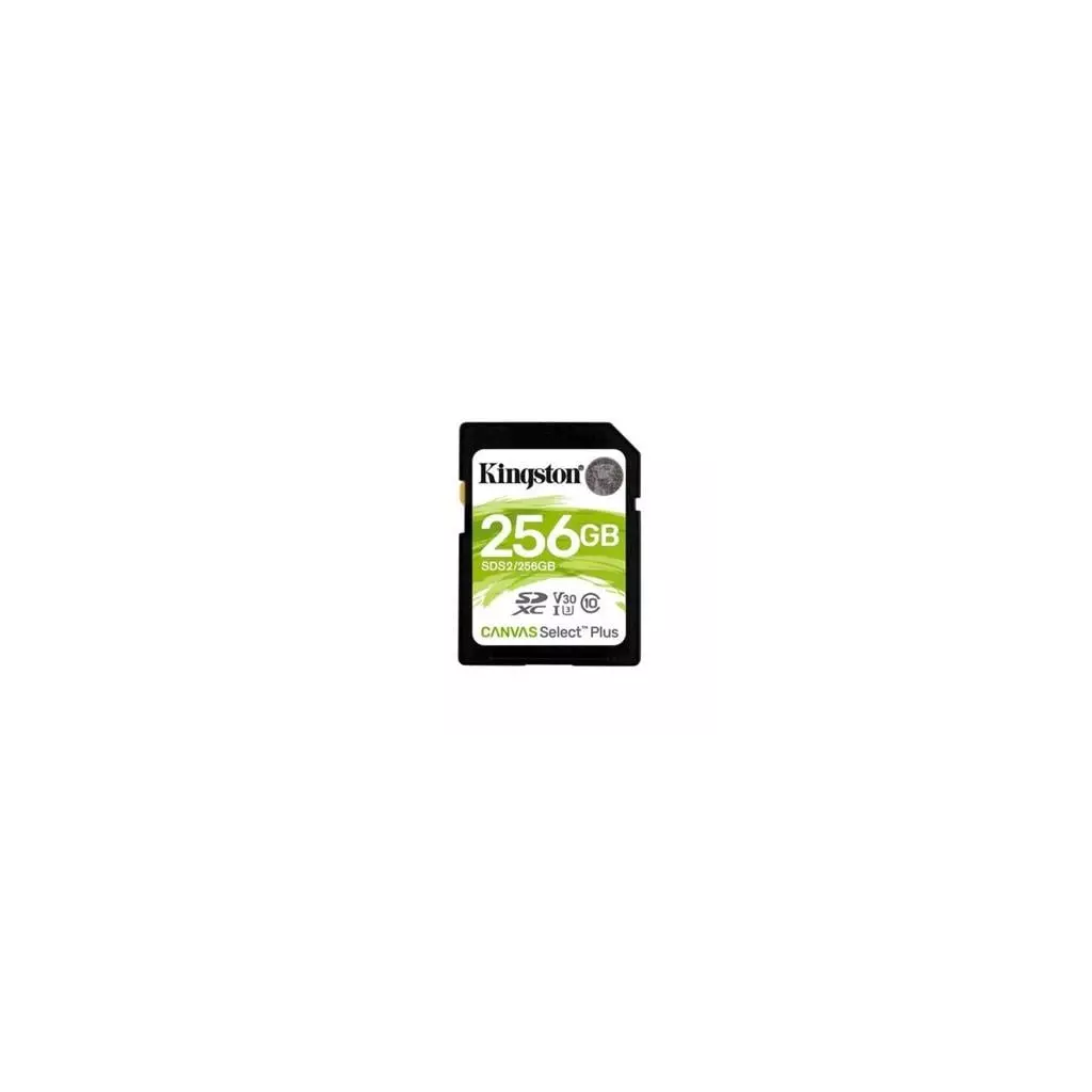 Obrázek produktu KINGSTON SDXC 256GB Canvas Select Plus A1 C10 Card (čtení 100 MB/s, zápis 85MB/s)