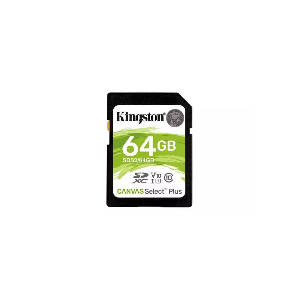 Obrázek produktu KINGSTON SDXC 64GB Canvas Select Plus A1 C10 Card (rychlost až 100 MB/s)