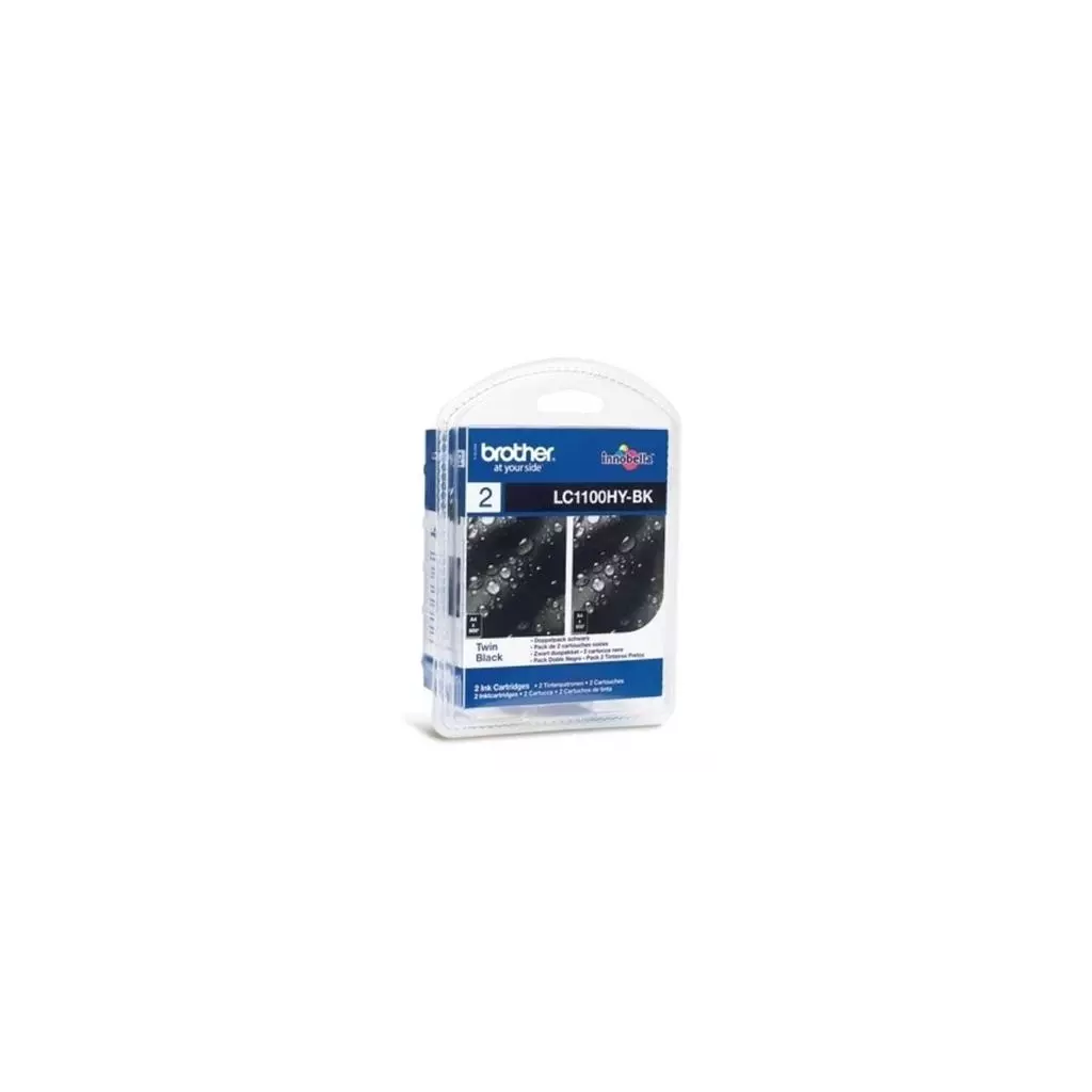Obrázek produktu Brother inkoust LC-1100HY-Bk 2x, black (2x900 stran) - originální - černá/black