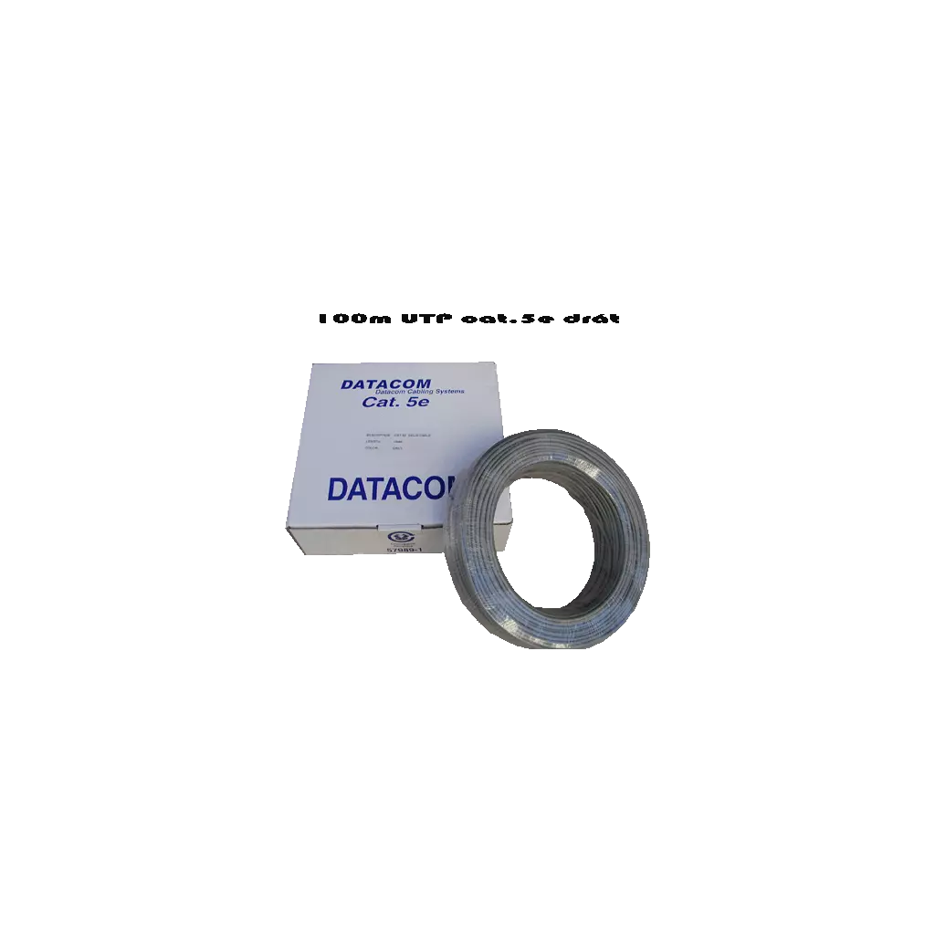 Obrázek produktu KABEL DATACOM UTP drát cat.5e - Box 100m  - šedá