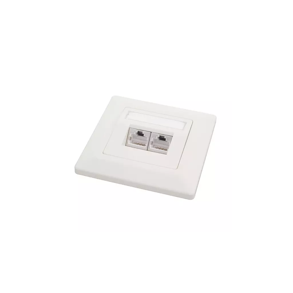 Obrázek produktu SOLARIX zásuvka CAT5E, STP, 2 x RJ45, pod omítku, bílá