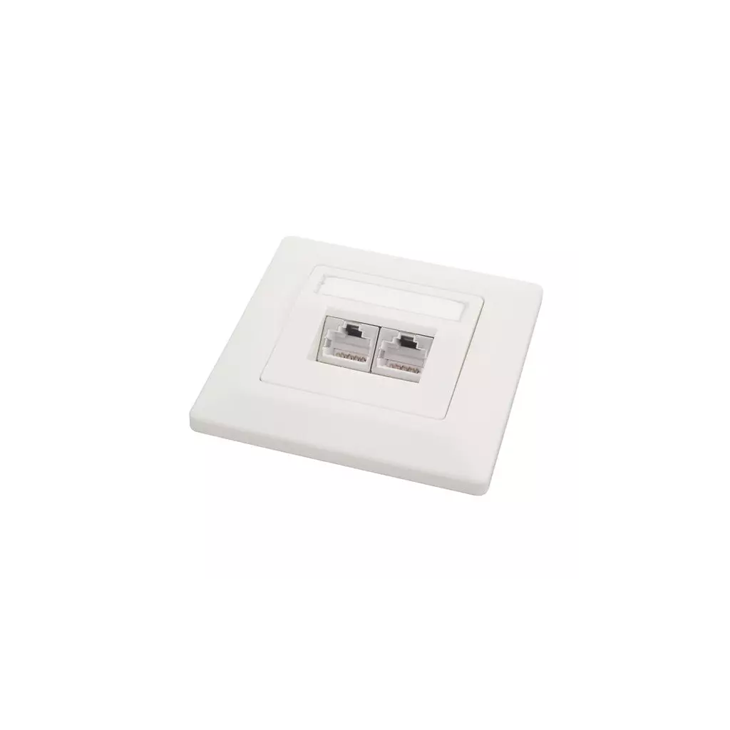 Obrázek produktu SOLARIX zásuvka CAT5E, UTP, 2 x RJ45, pod omítku, bílá