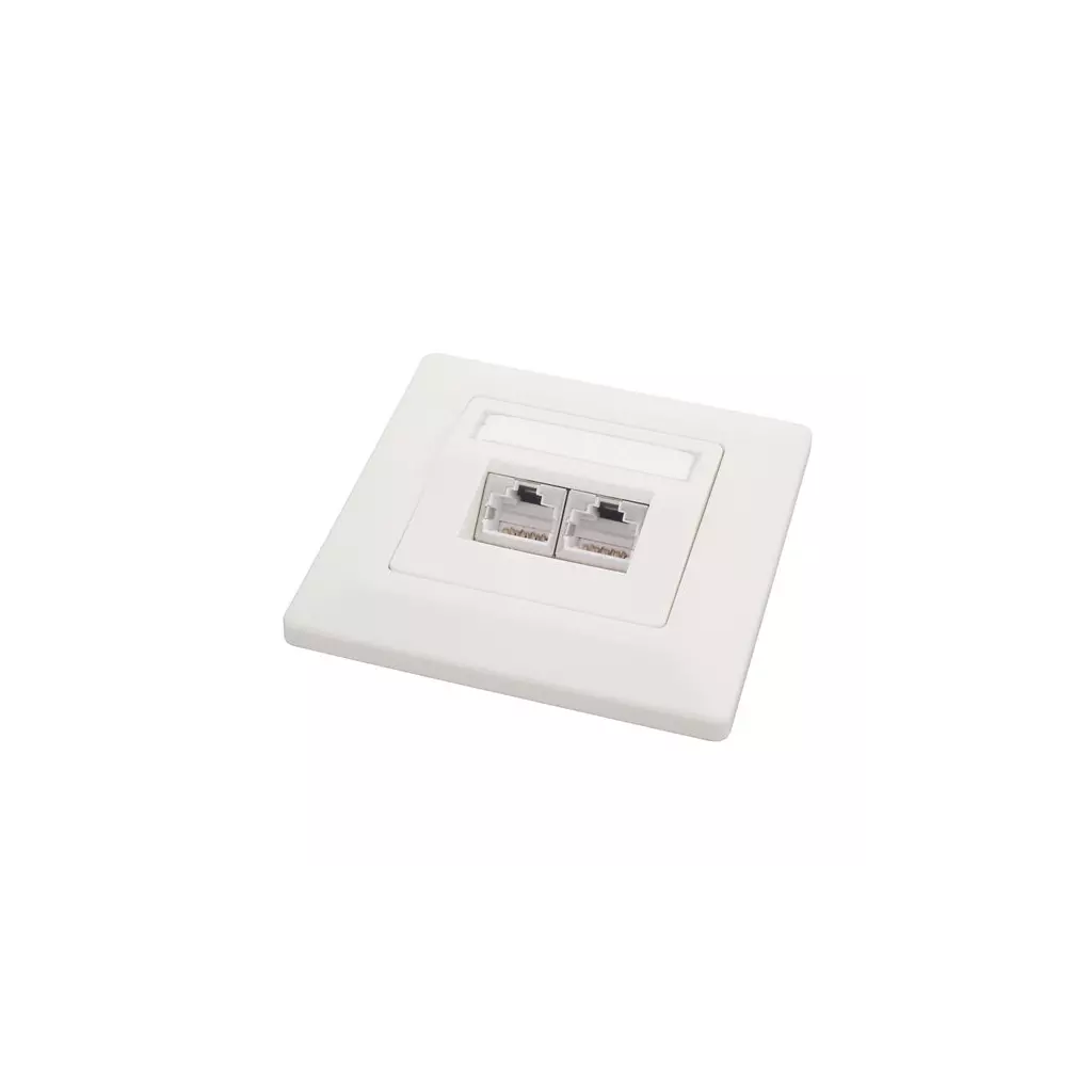 Obrázek produktu SOLARIX zásuvka CAT6, UTP, 2 x RJ45, pod omítku, bílá
