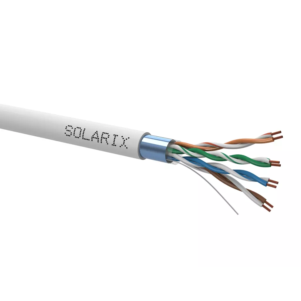 Obrázek produktu SOLARIX kabel licna, CAT5E, FTP PVC, šedý, 305m, box - šedá