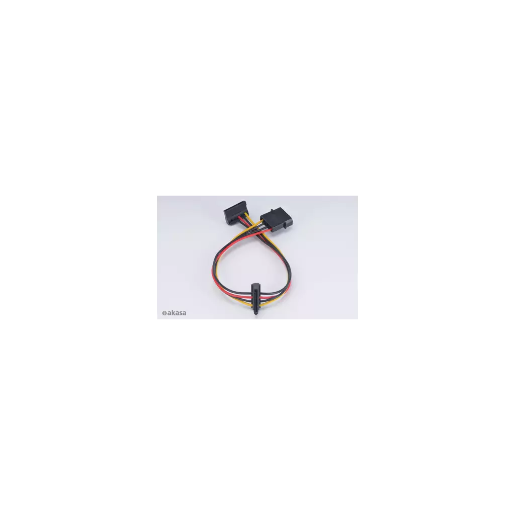 Obrázek produktu AKASA redukce AK-CBPW01-30 4pin Molex na 2x 15pin SATA Power 30 cm