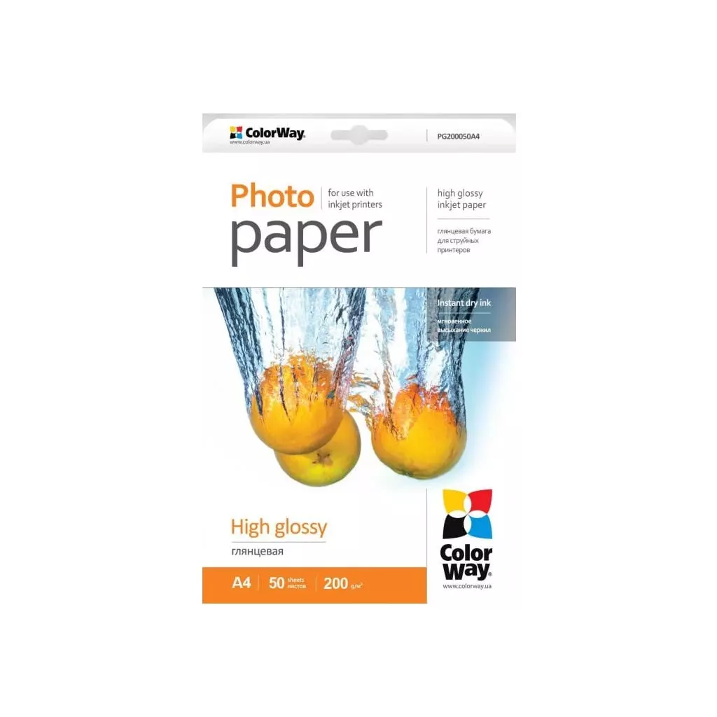 Obrázek produktu ColorWay fotopapír/ high glossy 200g/m2, A4/ 50 ks