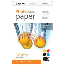 obrázek produktu ColorWay fotopapír/ high glossy 230g/m2, A4/ 20 ks
