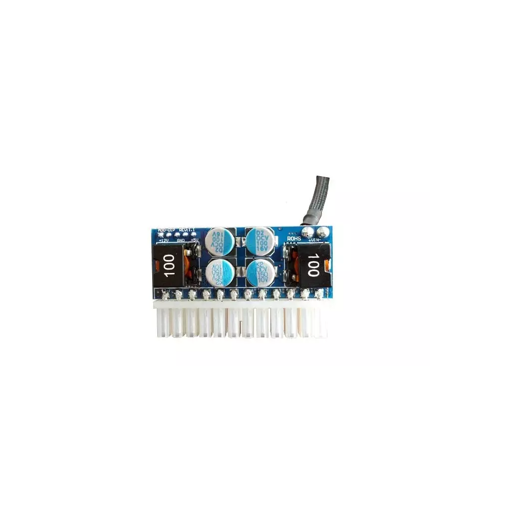 Obrázek produktu Eurocase měnič DC/DC (in 12V/out ATX) 90W pico PSU - mini, 24pin - modrá