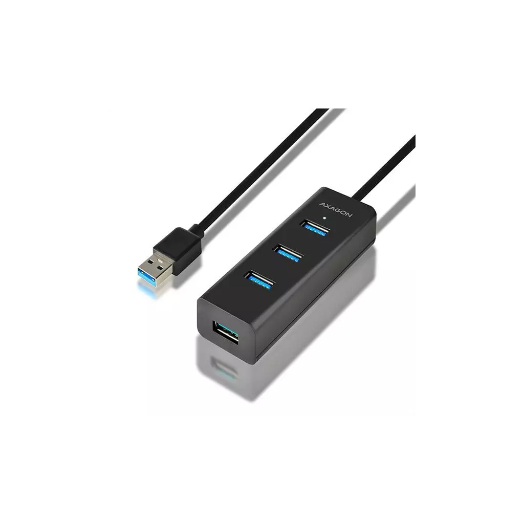 Obrázek produktu AXAGON HUE-S2BL 4x USB3.0 Charging hub 1.2m kabel - černá