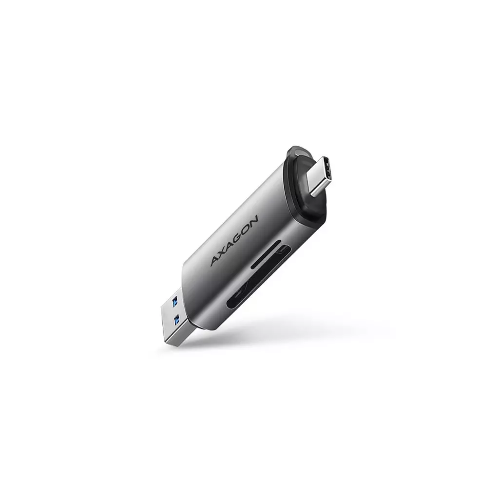 Obrázek produktu AXAGON CRE-SAC, USB-C + USB-A externí čtečka - černá