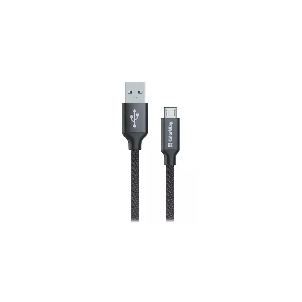 Obrázek produktu ColorWay USB - microUSB kabel 1m 2.1A, černá