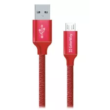 obrázek produktu ColorWay USB - microUSB kabel 1m 2.1A, červená