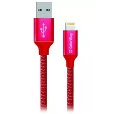 obrázek produktu ColorWay USB 2.0 - Lightning kabel 1m 2.1A, červená