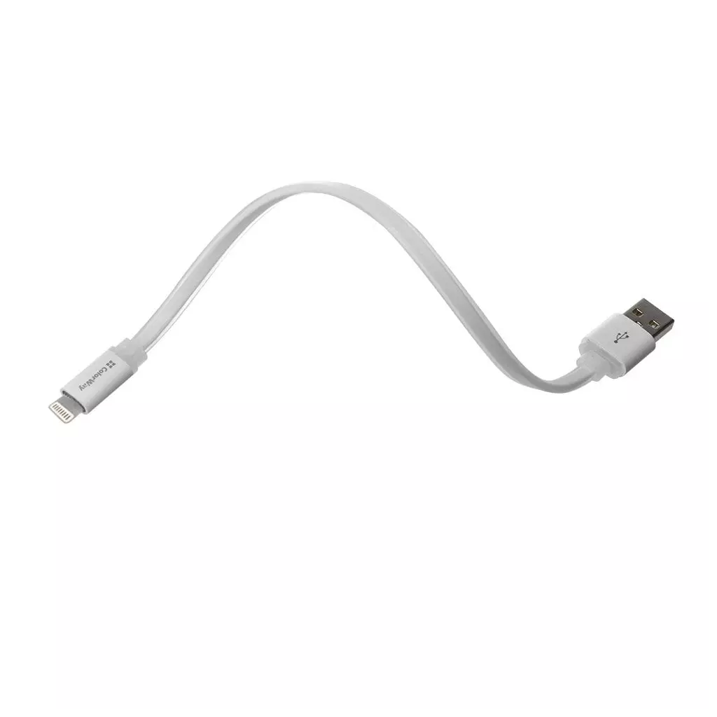 Obrázek produktu ColorWay USB - Lightning kabel 25cm, plochý, bílá