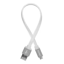 obrázek produktu ColorWay USB-C kabel 25cm, plochý, bílá