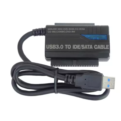 obrázek produktu PremiumCord USB 3.0 - SATA + IDE adaptér s kabelem - černá