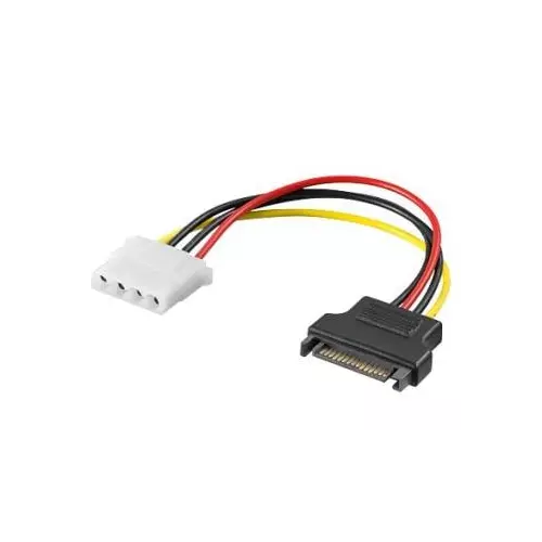 obrázek produktu PremiumCord Napájecí redukce SATA male - Molex 5.25" Female 17cm