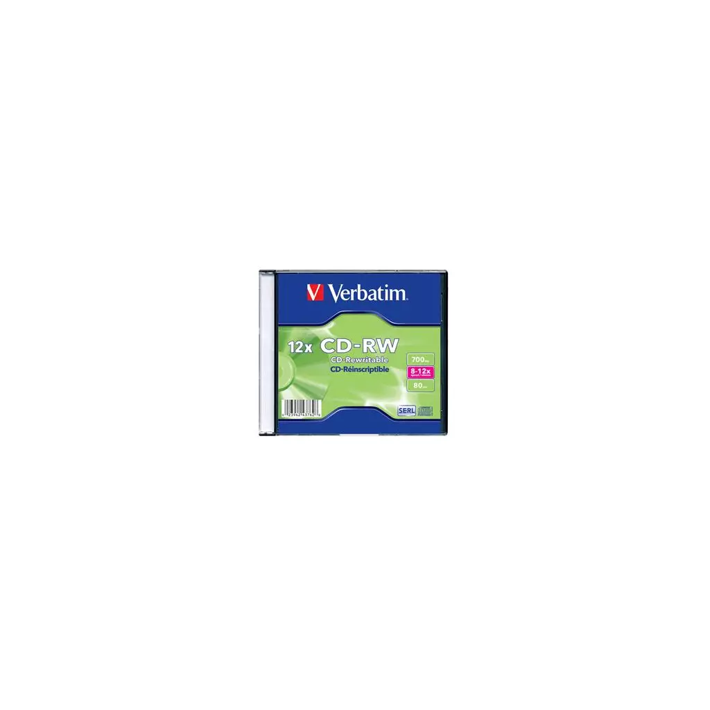 Obrázek produktu Verbatim CD-RW 12x, 700MB, 1 ks (Jewel)