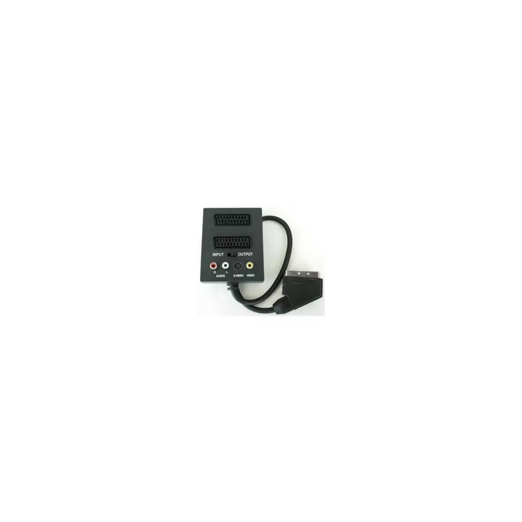 Obrázek produktu PremiumCord Adapter SCART/M-2xSCART+3xCINCH+Switch IN/OUT - černá